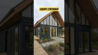Modern Luxury Container Home: Stunning A-Frame Design #tinyhouse#home #containerhome#shortsfeed