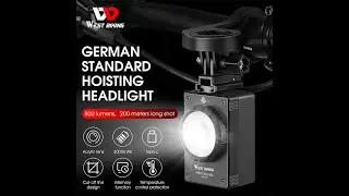 WEST BIKING 800LM Bike Light IPX67 Waterproof Flash Light Rechargeable USB BicycleFrontLight0701328