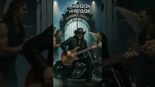 RIP - LEMMY KILMISTER (*1945 - &dagger;2015) Mot&ouml;rhead legend on a heavenly motorcycle🤘🏍️⚡#lemmykilmister