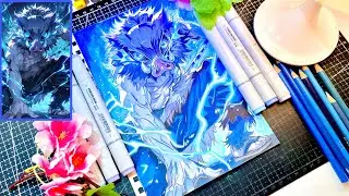 Inosuke Hashibira Speed Drawing | Demon Slayer drawing