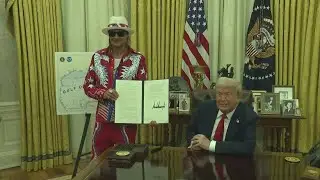 Trump welcomes Kid Rock to White House for order targeting ticket scalpers