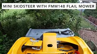 Tracked Mini Skidsteer with FMM148 Flail Mower