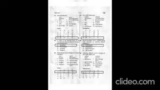 Initial key for Screening test to the post of Group-II @News and Education and music