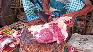 Impressive Street Meat Shop👌 &hArr; Amazing Beef Cutting & Selling Shop At Old City Near Me Now👌