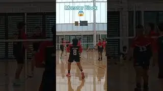 Monster Block 😱 #volleyballmatch #sports #volleyballplayer #competition #volleyball #highlights