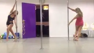 Chris peel- opening performance pole attack Xmas party 2013