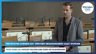 Freek Rebel bij Omroep Gelderland over het busvervoer - ChristenUnie Gelderland