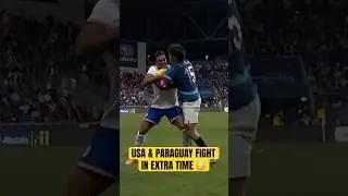 The USMNT and Paraguay match broke out into a fight near the end of extra time 😮