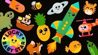 🍎 Wanna Dance with Some Planets? Baby Sensory Party Mix: Rockets 🚀 & Veggie Fun 🎉
