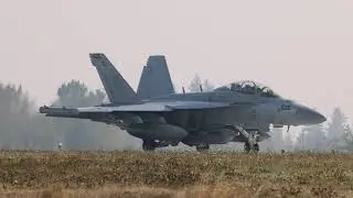 E/A-18 Growler's Takeoff From PAE Full Afterburners