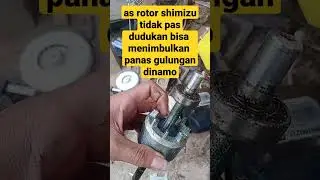 cara pasang as rotor[bearing]pompa air shimizu