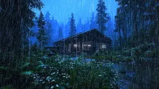24/7 Rain Sounds for Sleeping 🌧️ Calm Rainy Night Cottage