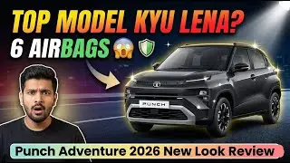 Top Model Kyu Lena? 🔥 Tata Punch Adventure 2026 Review | 6 Airbags & New Look #punch2026 #tatapunch