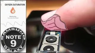 Samsung Galaxy Note 9 Oxygen Saturation Measure Demo (Pulse-Oximeter Function)