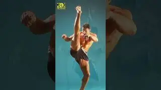 Andy Hug:How He did his signature Axe Kick. Blue-Eyed Samurai. #kyokushin #shorts #techniques
