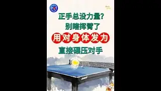 正手总没力量？别瞎挥臂了 用对身体发力 直接碾压对手#乒乓球训练 #创作者中心 #创作灵感 #乒乓球#乒乓球教学@抖音小助手