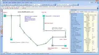 FluidFlow - Natural Gas Flare System - Dynamic Analysis