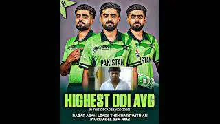 HIGHEST ODI AVG | #cricdata #championstrophy #matchanalysis #cricexpert