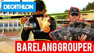 Decathlon Fishing Rod vs Barelang Grouper