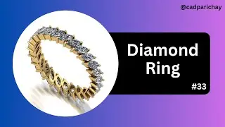 How To Create Diamond ring In 3d || Gemvision Matrix 9 Tutorial #33