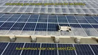 100% autonomous solar clean robot.#pvcleaningrobot #solarcleaningrobot #solarcleaner #pvclaner#solar