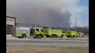 ACTFR & ARFF urban Strike Team Deployed to the Orroral Valley bush fire in Canberra Australia