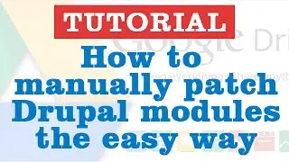 How to manually patch drupal modules the easy way?