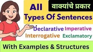 Types of Sentences in English Grammar | Declarative, Interrogative, Imperative & Exclamatory |