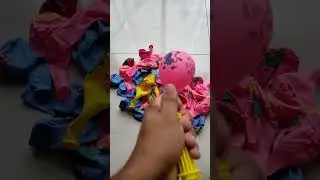 Satisfying Balloon Blow Up With Rainbow Polka Dots #satisfying #asmr
