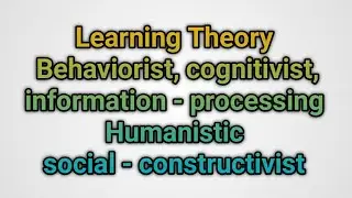 Information processing theory || social learningtheories|| #psychology #learning @Viniteducation