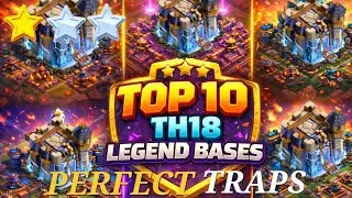 5600+ THIS NEW TOXIC TOP 10 TH18 WAR & LEGEND BASE LINKS*  BEST ANTI 2 STAR DEFENCE - CLASH OF CLANS
