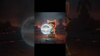The Avatar Cat Begins Training 🔥🌊 | Part 2 #avatarcat  #firebending #waterbending #shorts