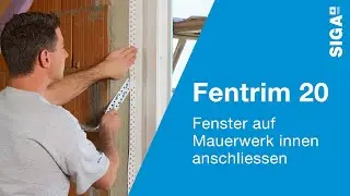 Inneren Fensterrahmen an verputztes Mauerwerk anschliessen - SIGA Fentrim 20