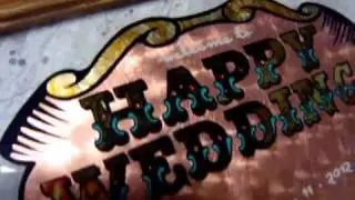 Wedding sign / Gold leaf gilding