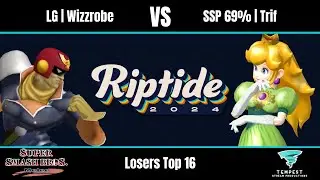 LG | Wizzrobe (Captain Falcon) vs SSP 69% | Trif (Peach) - Melee Losers Top 16 - Riptide 2024