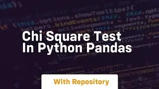 chi square test in python pandas