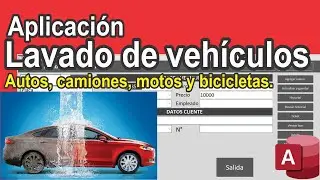 Aplicación para control lavado de vehículos, autos, camionetas y motos (LV1)