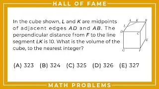 Hall of Fame, Math Contest Problems, Video 28