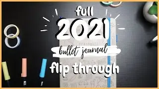 My 2021 Full Bullet Journal Flip Through  (Spread Ideas For Beginners) Scribbles That Matter Bujo