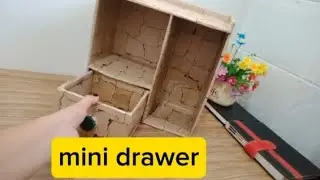 How to make mini drawer organizer // how to organize your school supplies