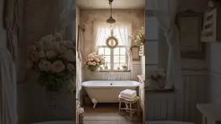 Shabby Chic vintage Cottage Bathroom #oldies #bathroom #bathroomdecor #shabbychicstyle #homedecor