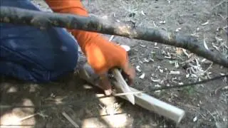 palm bow drill primitive fire by friction
