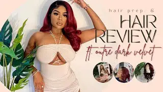 Wig Prep + Review ✨ | Ebonyline ft. Outre Begonia Red Velvet ❤️