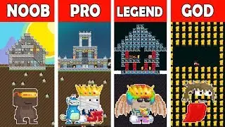 Growtopia NOOB vs PRO vs LEGEND vs GOD: HOME BUILD CHALLENGE in Growtopia / Animation