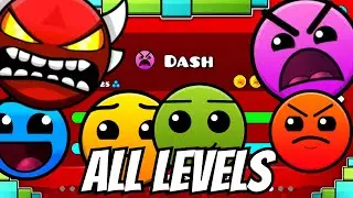 Geometry Dash 2.2 - Все уровни 1-21 пройдены на 100%.