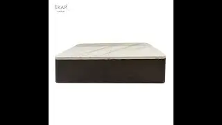 EKAR Cipher Luxe Hidden Storage Coffee Table | Silent Track, Marble Top for Modern Living Spaces