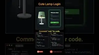 🔥cute lamp login animation using HTML and CSS | CODE BUZz | Web Development | #coding