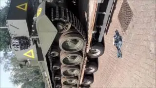 Loading the A34 Comet tank on the truck for WPR2016