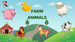 Farm Animals Song | Cow, Horse, Sheep, Pig | Kids Learning Video