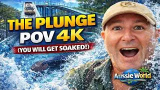 The Plunge Water Log Roller Coaster Getting Wet's An Under Statement Aussie World Travel Vlog